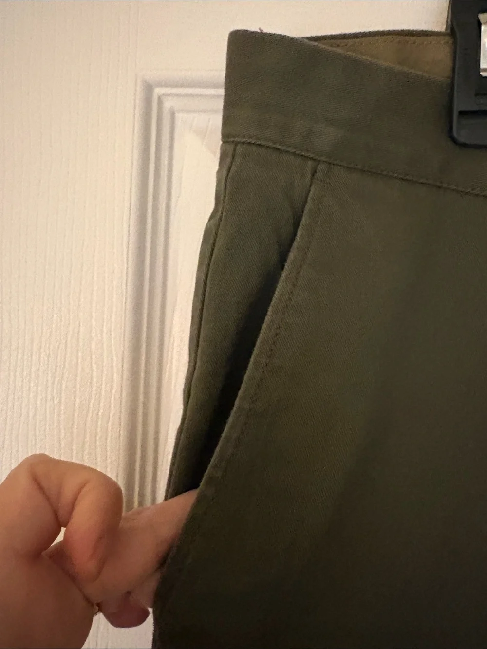 J. Crew Olive Men's Chinos - Flex Straight Fit